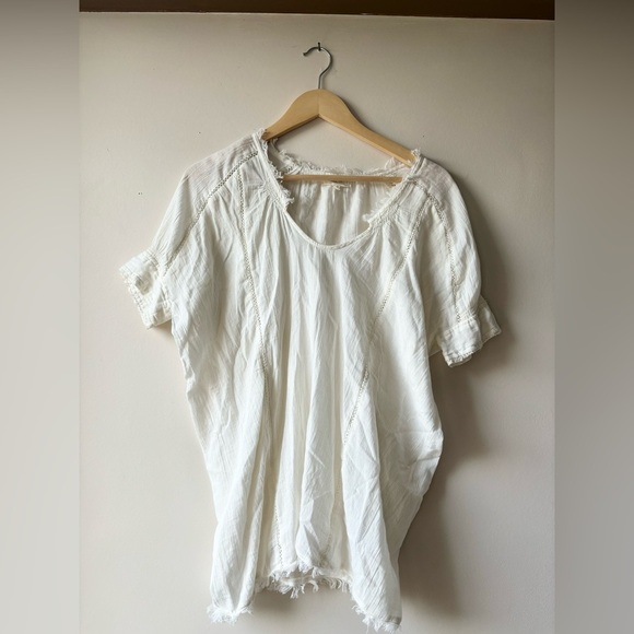 ARITZIA AZURE SKIES |Boho short sleeve with fringe | xxs - Picture 2 of 6